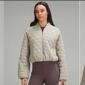 Lululemon Quilted Bomber Jacket Riverstone